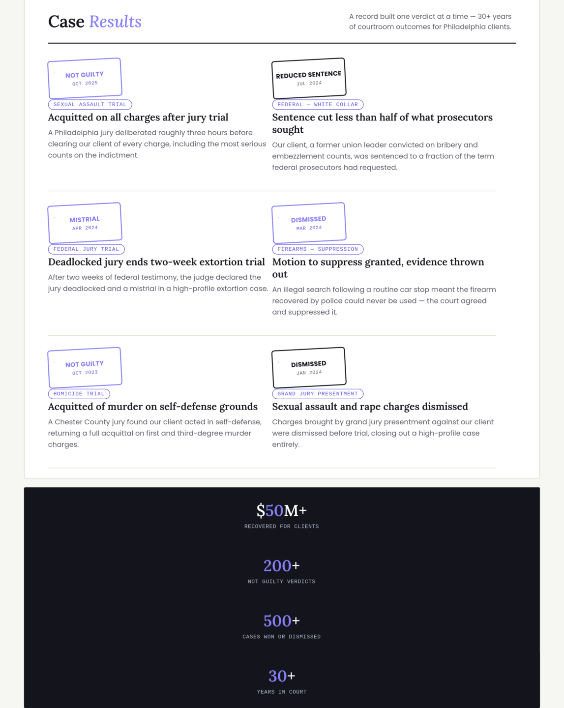 Pagano law homepage results (5)